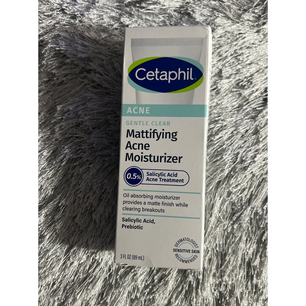 Cetaphil Gentle Clear Mattifying Acne Moisturizer 0.5% Salicylic‎ Acid 3oz 89ml